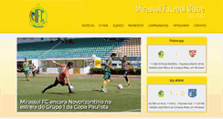 Desktop Screenshot of mirassolfc.com.br